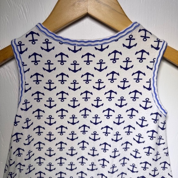 SASSY ME Girls 4 Sailboat Boat Pom Pom Anchor Nautical Beach BOUTIQUE DRESS - Picture 6 of 7